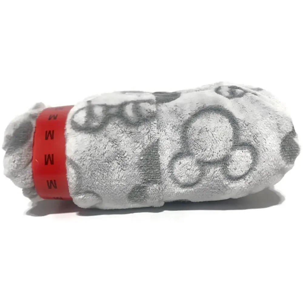 Disney Mickey and Minnie One Piece Pajama Hooded Gray Size Medium NEW - Picture 4 of 9